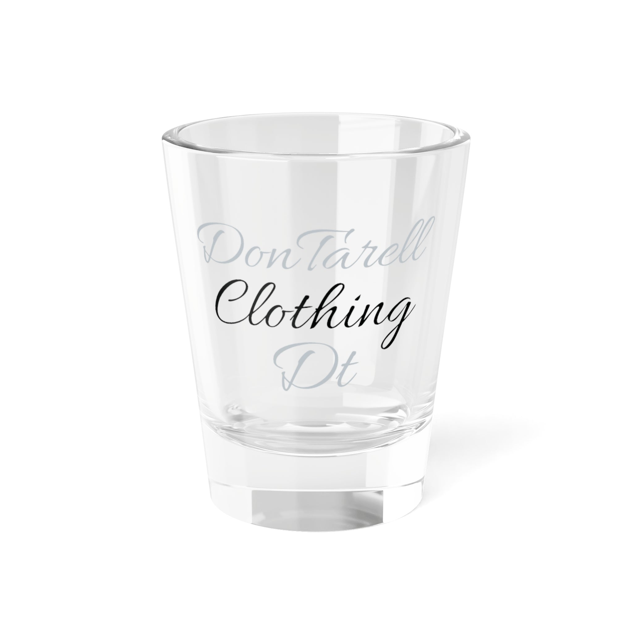 Engraved Shot Glass — Silver Logo 1.5oz