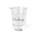 Engraved Script Shot Glass — 'Clothing' Logo 1.5oz