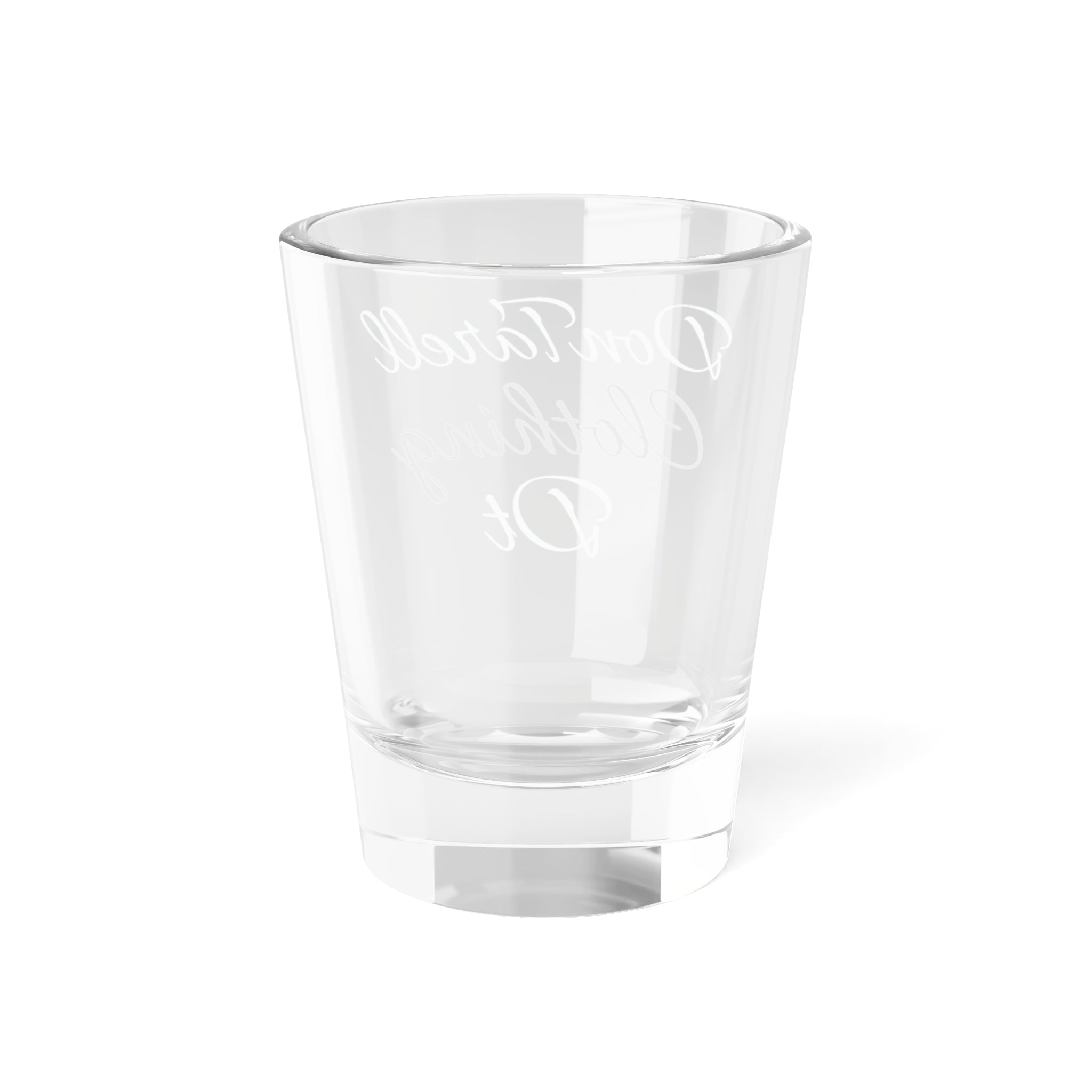 Engraved Shot Glass — Silver Logo 1.5oz